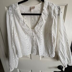 Eyelet blouse